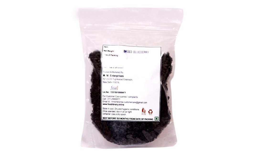 Food Library Dried Blueberries    Pack  200 grams